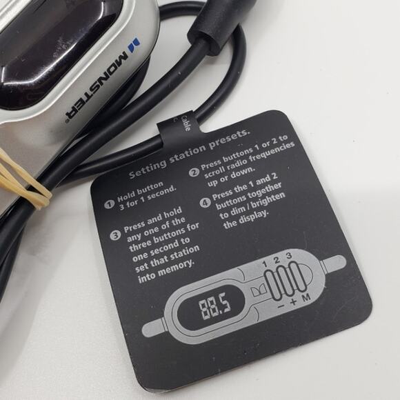 MONSTER RadioPlay 300 Car Stereo FM Transmitter. - Picture 6 of 12